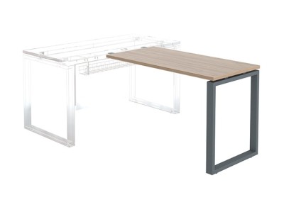 Брифинг-Приставка NTО 120 вяз натуральный/антрацит